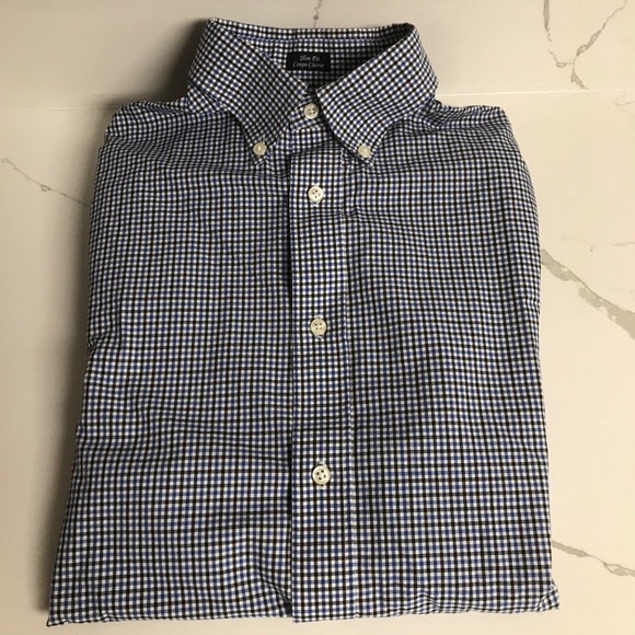 Tommy Hilfiger Men’s Dress Shirt 14 1/2 Button Down Long Sleeve 💯 % Cotton - Picture 1 of 6
